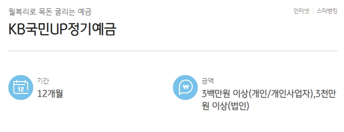 국민은행-예금-금리