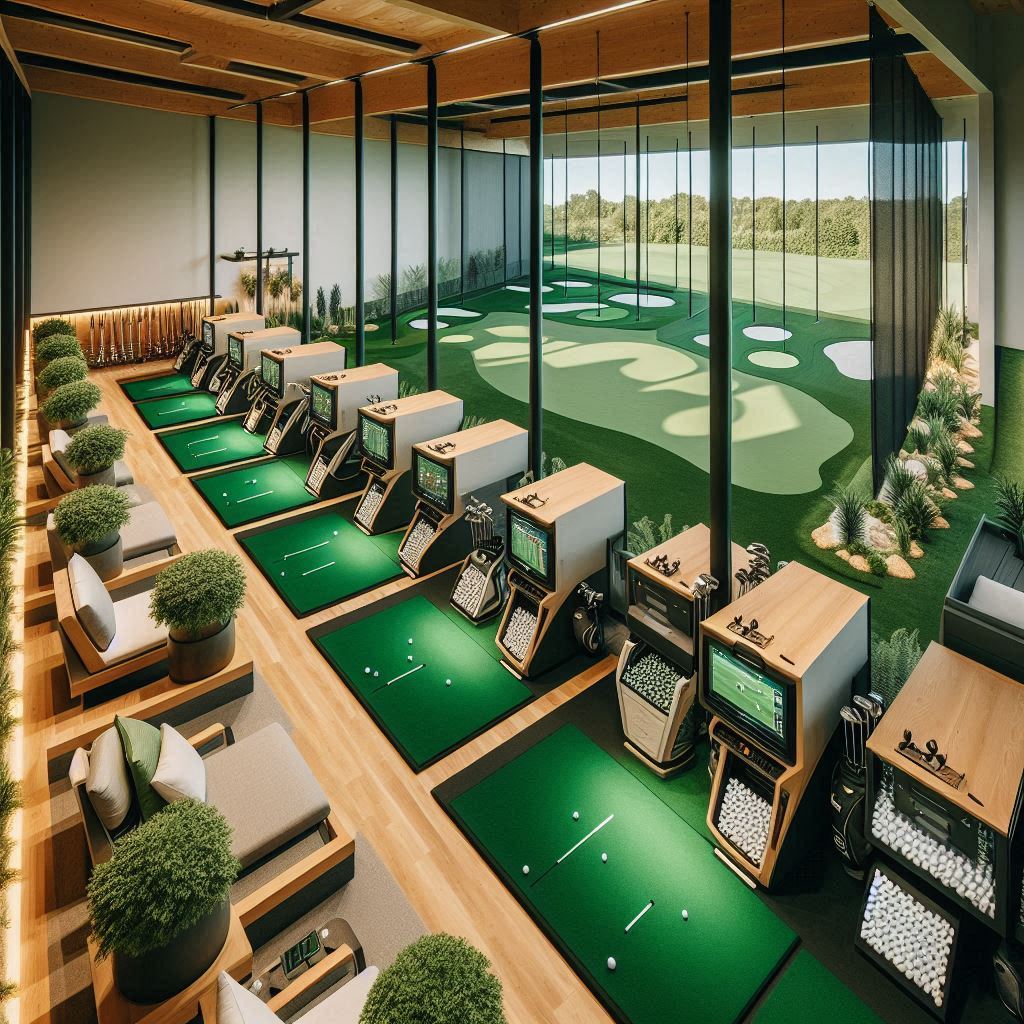 실내골프연습장 배경