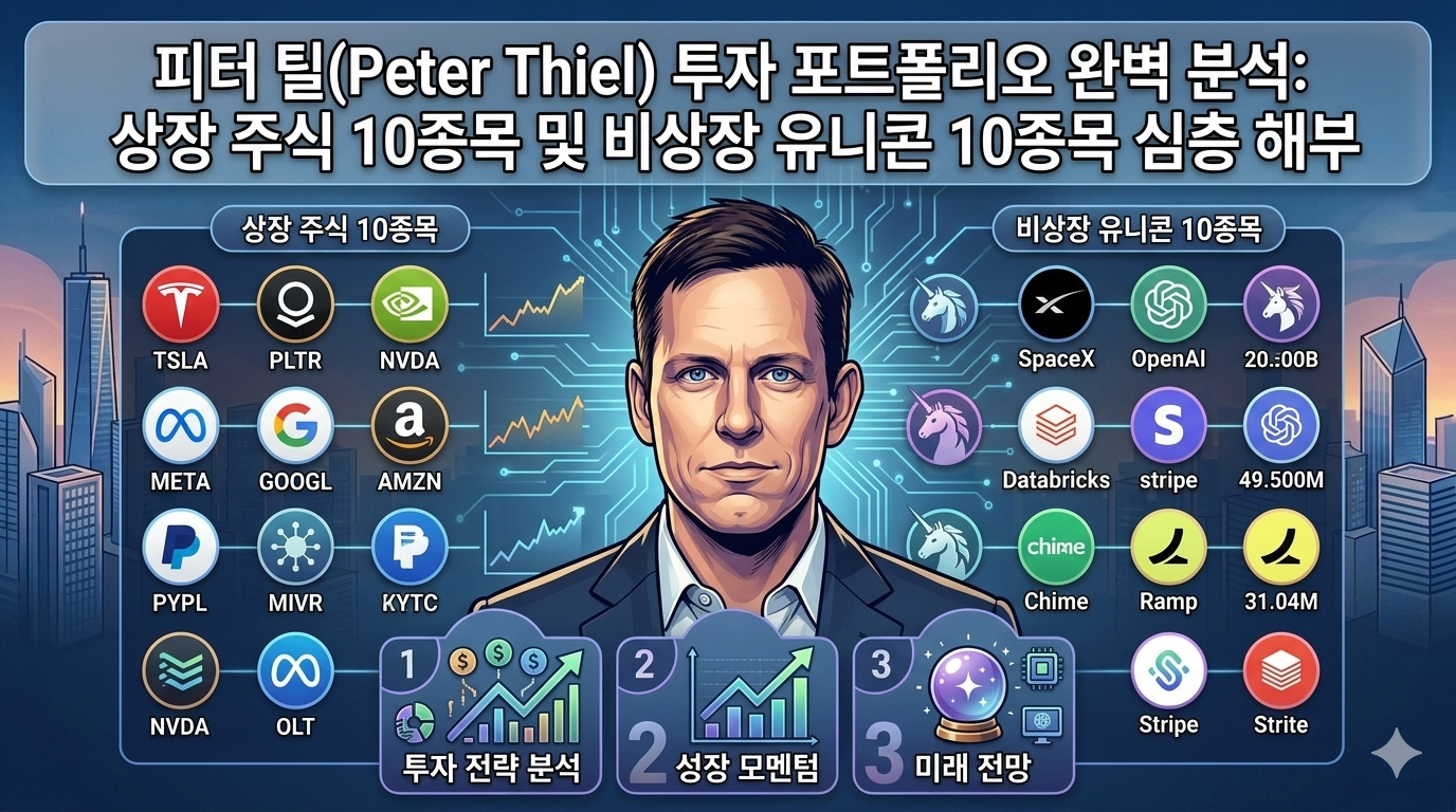 피터 틸(Peter Thiel) 투자 포트폴리오