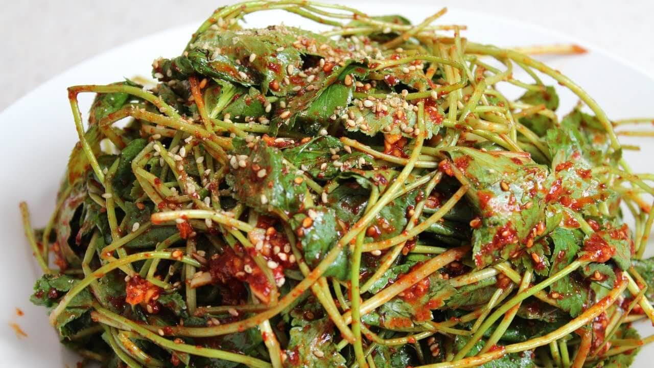 참나물 무침