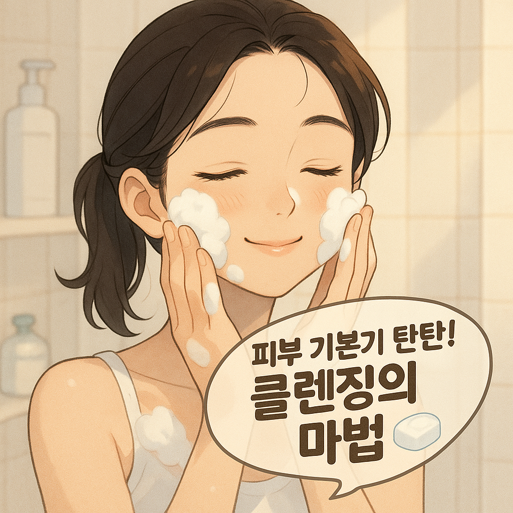 피부 기본기 탄탄! 꼼꼼 클렌징의 마법 🧼