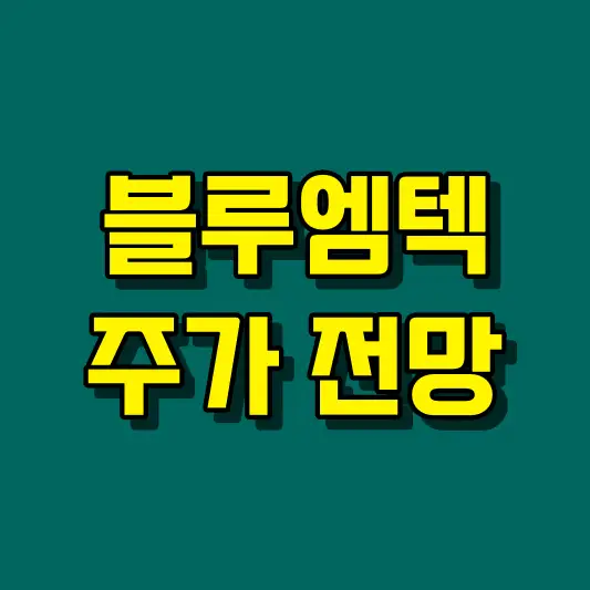 블루엠텍 주가 전망