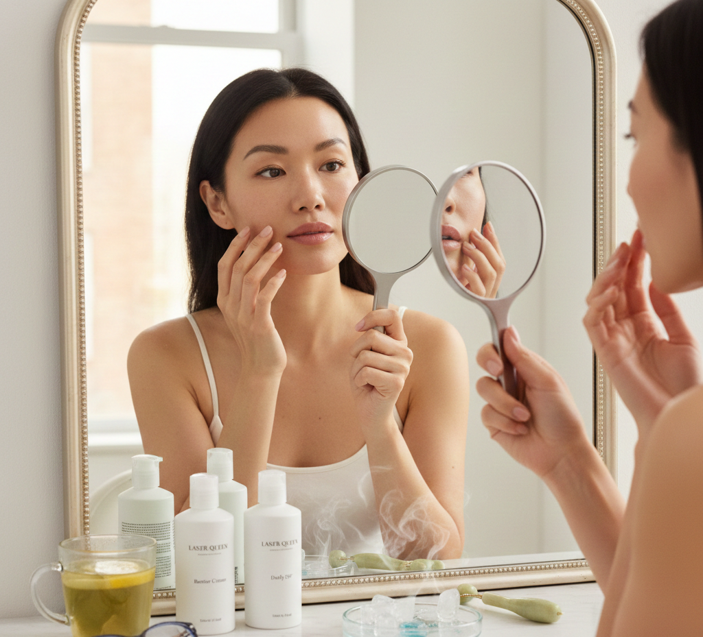 돋보기를 든 채 거울과 싸우는 '하루 단위 비교'