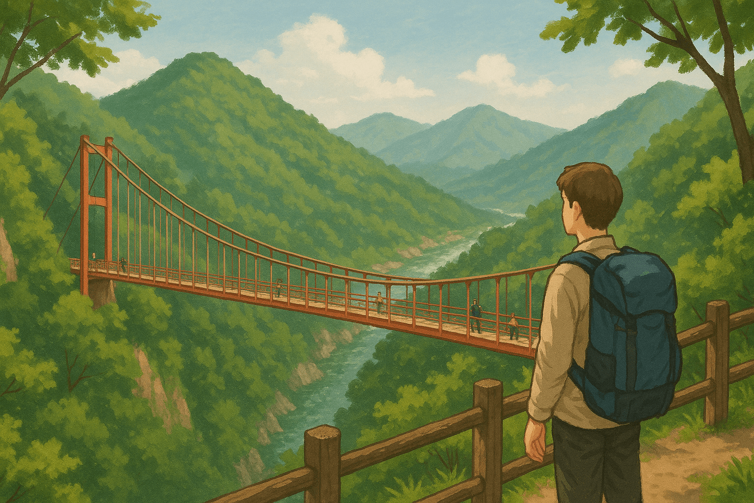 경기 파주 감악산 출렁다리