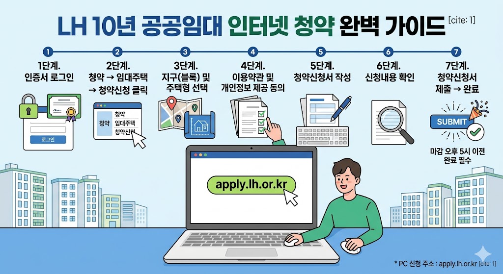 LH 10년 분양전환 공공임대 인터넷 신청방법