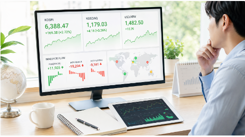 코스피 상승 이유와 외국인 수급&middot;환율 흐름으로 읽는 오늘 주식시장 판단 기준