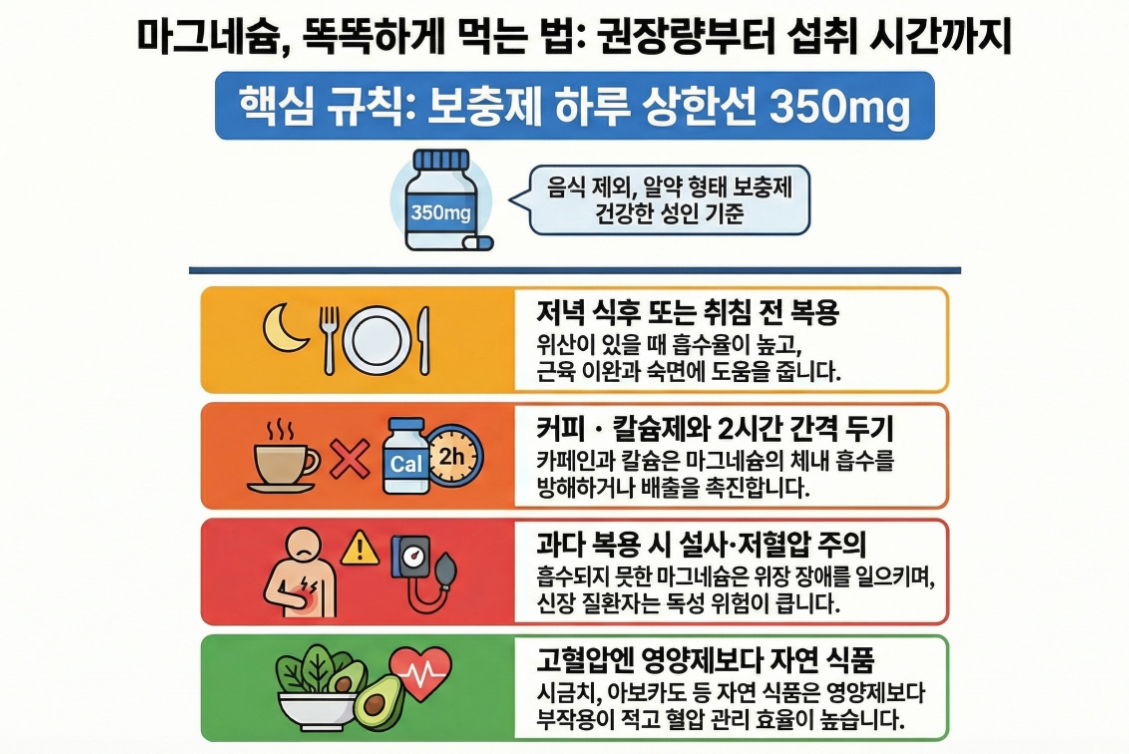 마그네슘 하루 권장량과 고혈압 환자를 위한 추천 음식 TOP 5