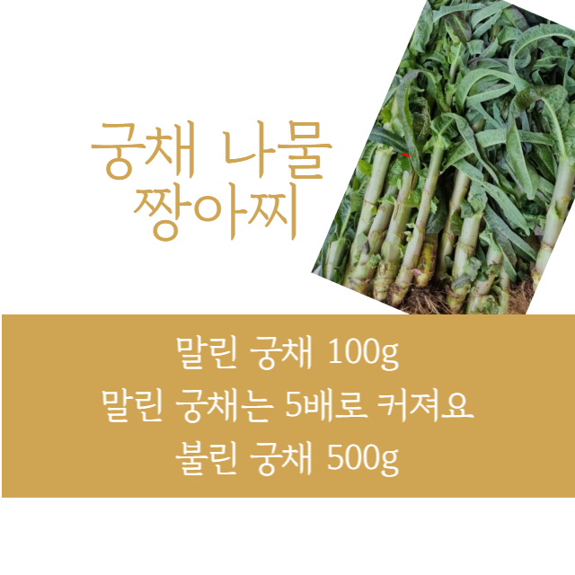 궁채나물 장아찌