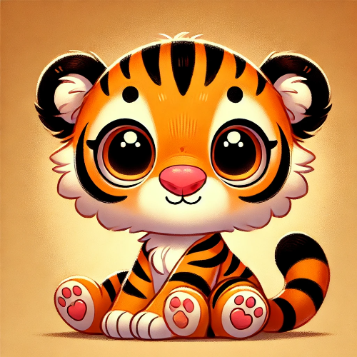 귀여운 호랑이 캐릭터