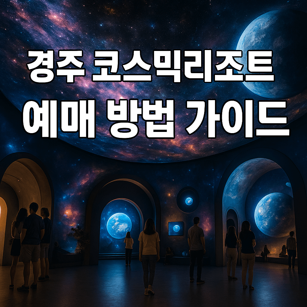 경주 코스믹리조트 예매방법 가이드