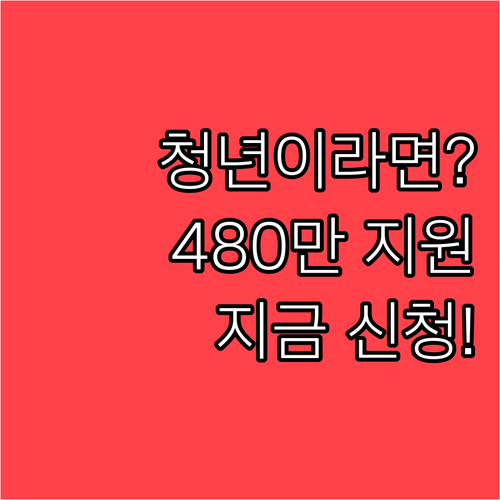 안성시 청년월세 최대 480만 원 지..