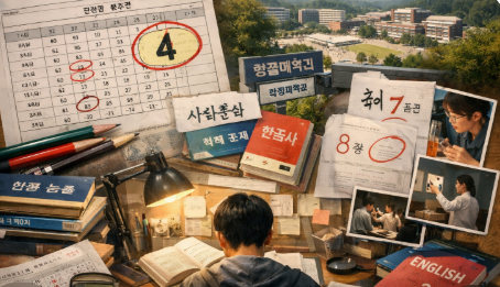 4등급 학생이 입시에 대해 고민하는 모습