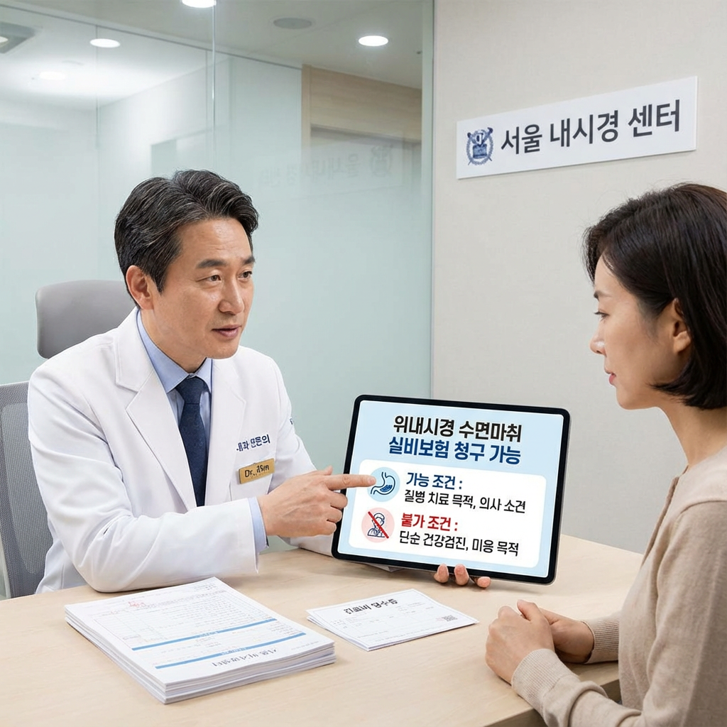 위내시경 수면마취 실비보험 청구 가능할까