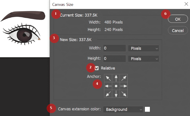 캔버스 사이즈 변경 방법