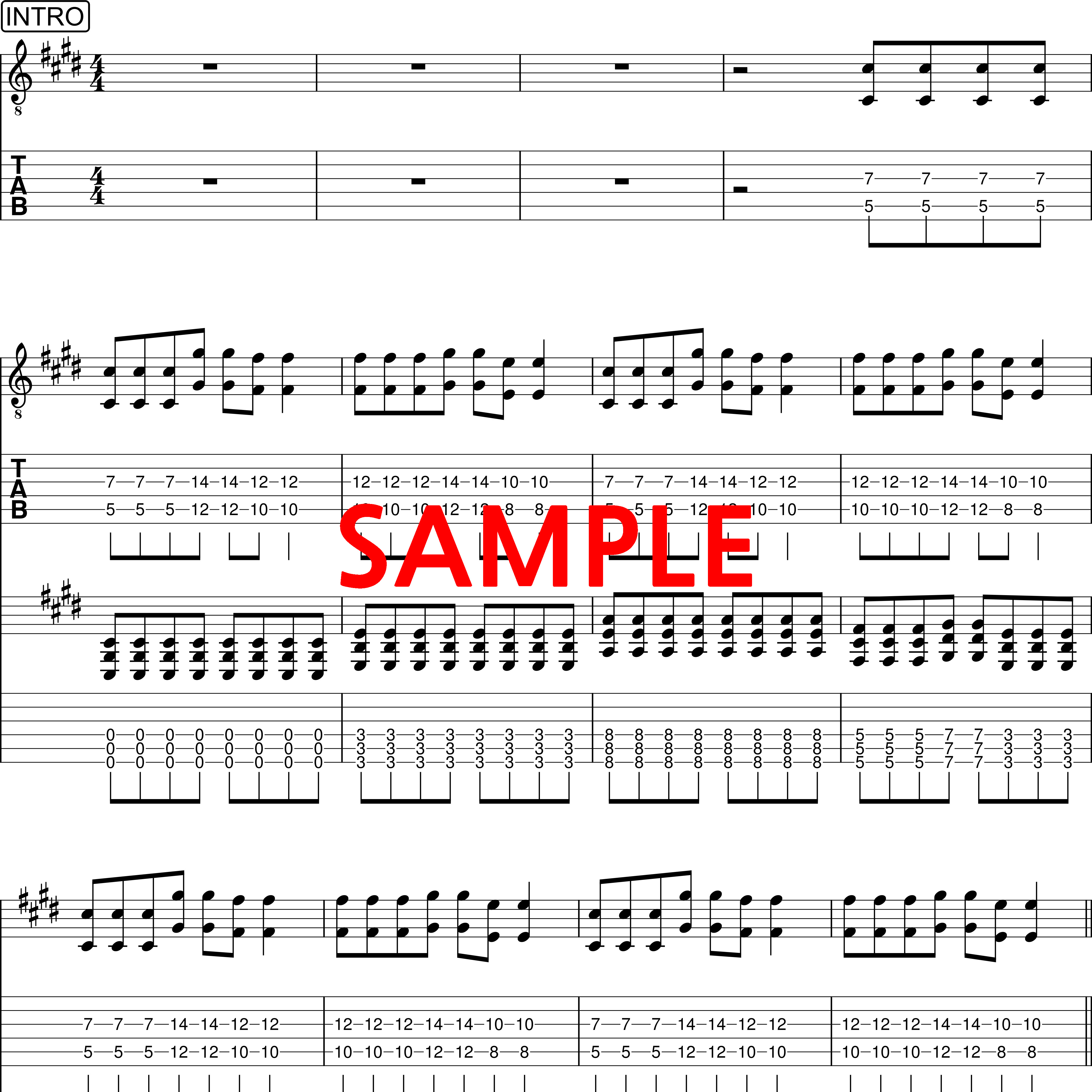 Linkin-Park-Faint-린킨파크-타브-tab-일렉기타-악보