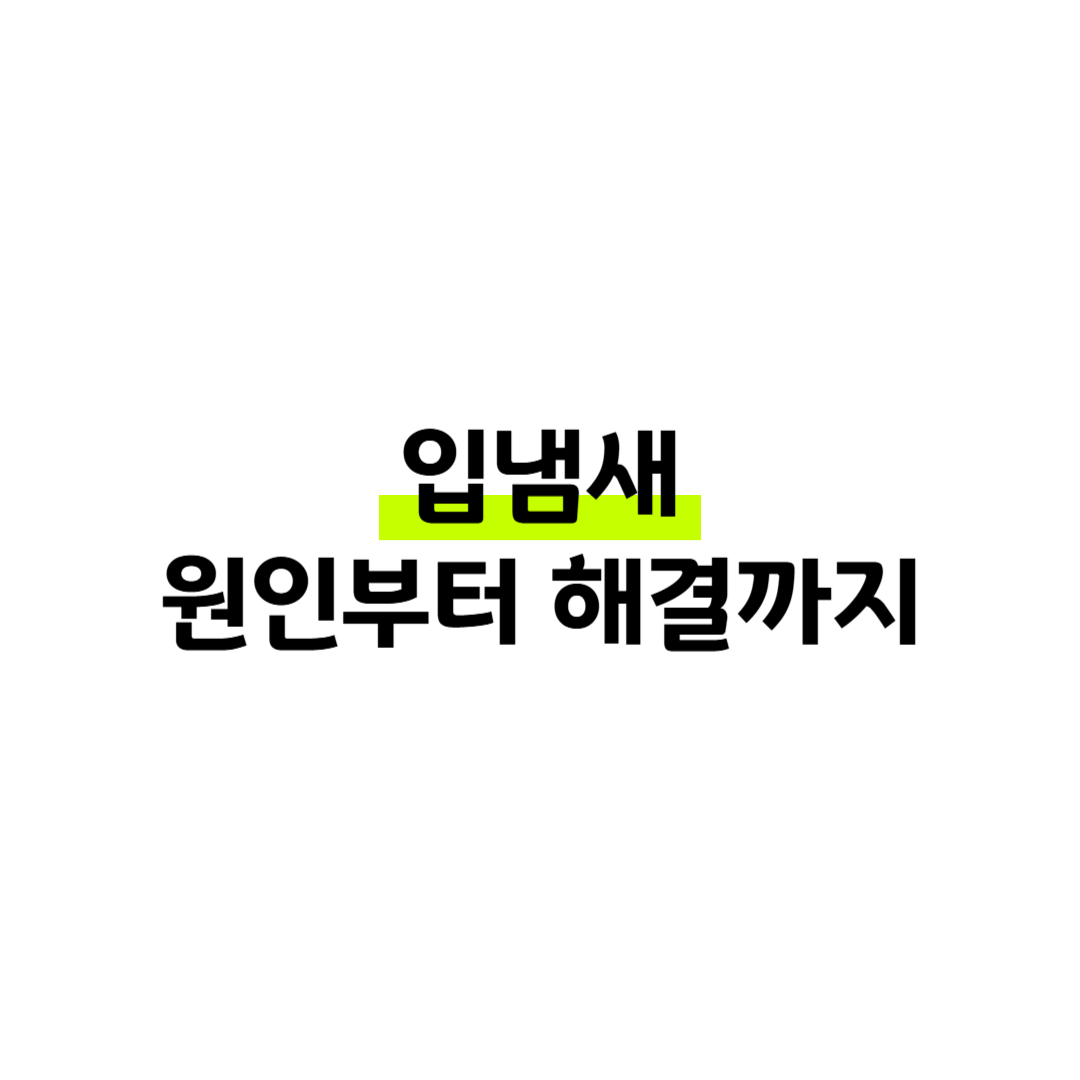 입냄새 원인과 없애는 법, 깔끔한 구강으로 자신감을 되찾는 실전 가이드 썸네일