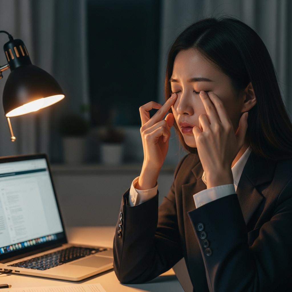 마이봄선 기능 장애로 인한 안구건조증 증상