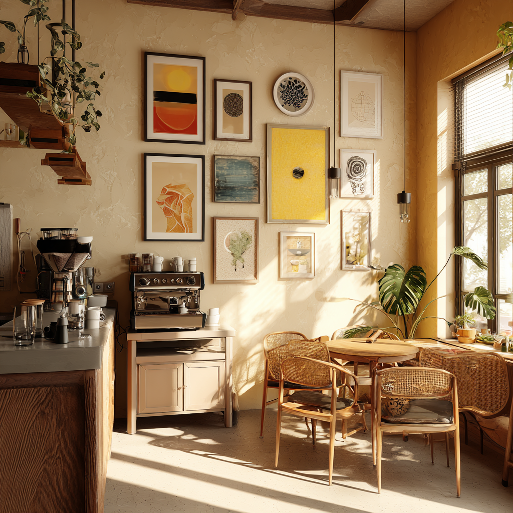 홈카페 아트 포스터