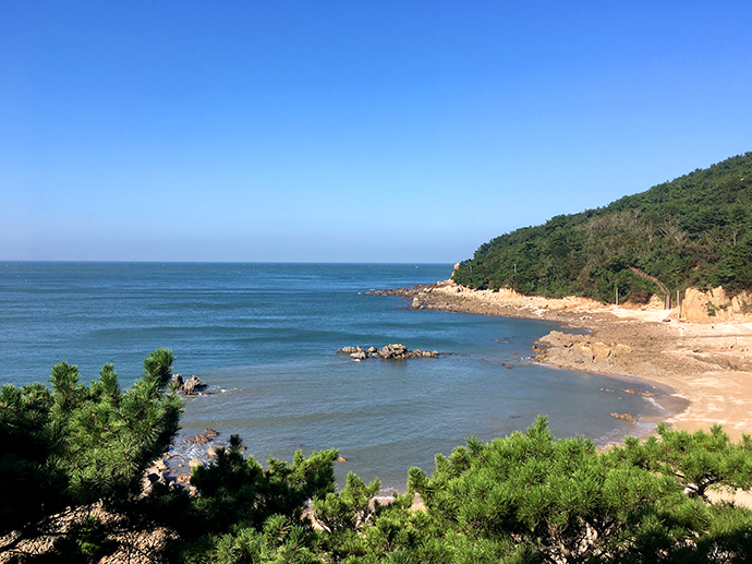 선녀바위-해수욕장-전망대에서-바라본-바다