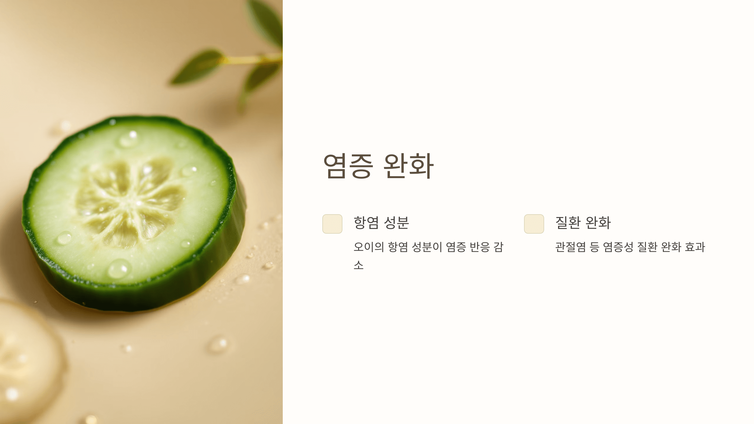 오이 레몬수 사진입니다.