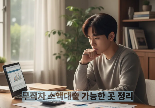 무직자 소액대출 가능한 곳 정리