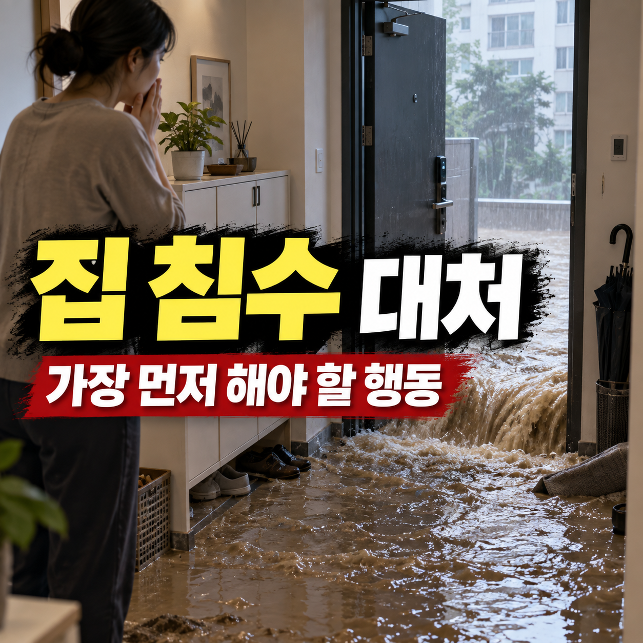 집 침수 대처