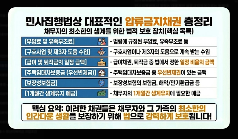 생계비통장 압류보호 한도 250만원 [2026년 상향] 변경 내용 및 적용 시기 안내