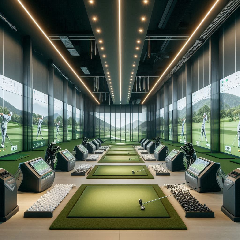 실내골프연습장 배경