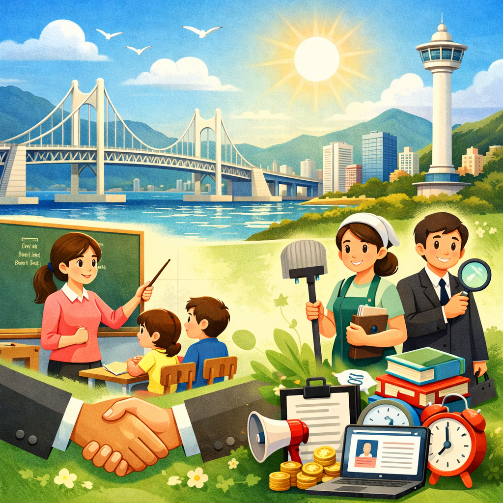 부산시교육청 구인구직 일자리 총정리|기간제교사·교육공무직 채용공고 한눈에 관련 사진