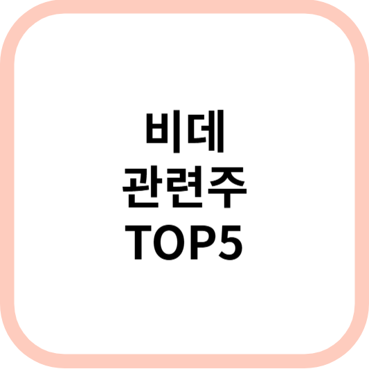 비데관련주대장주수혜주TOP5_썸네일