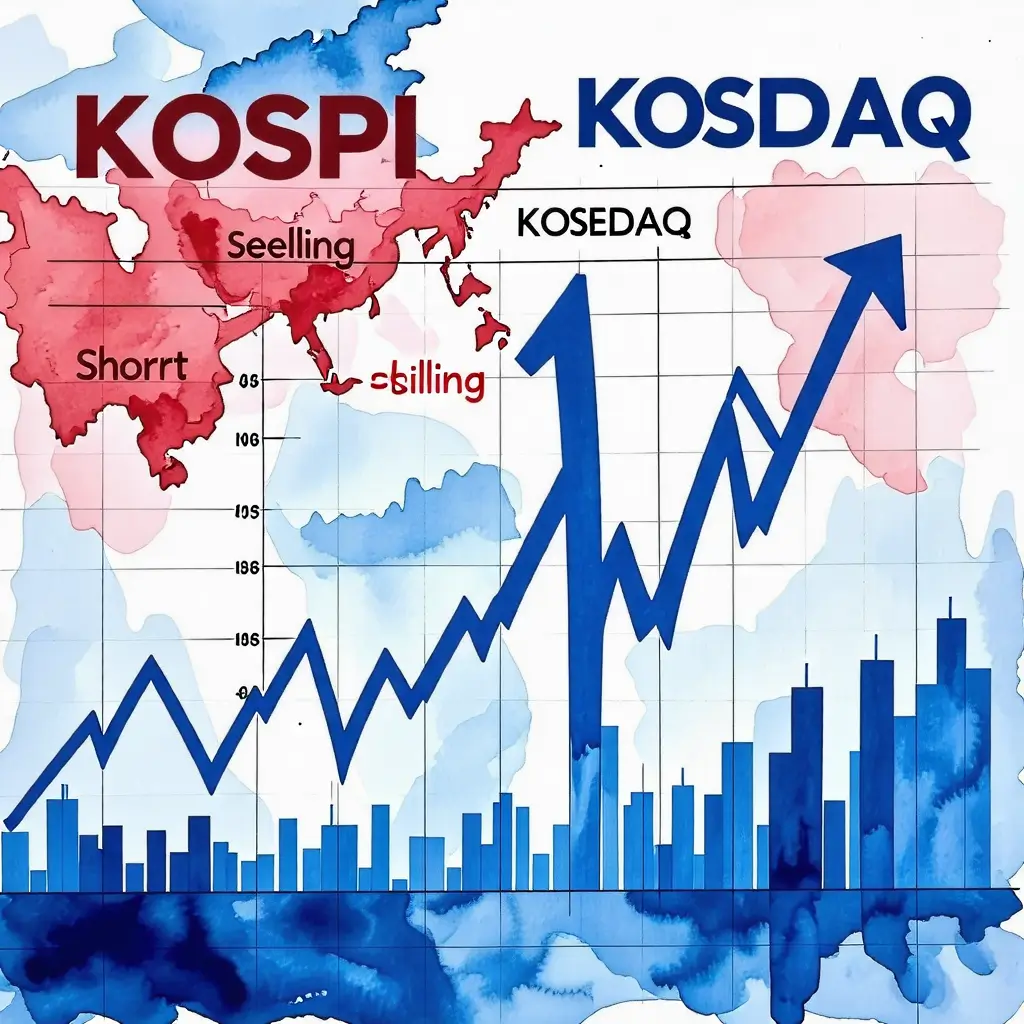 2025년 03월 31일 - 한국증시를 표현한 이미지