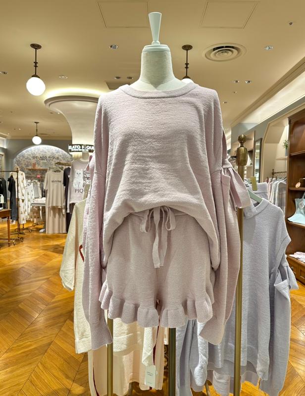 젤라또피케 리본장식 풀오버