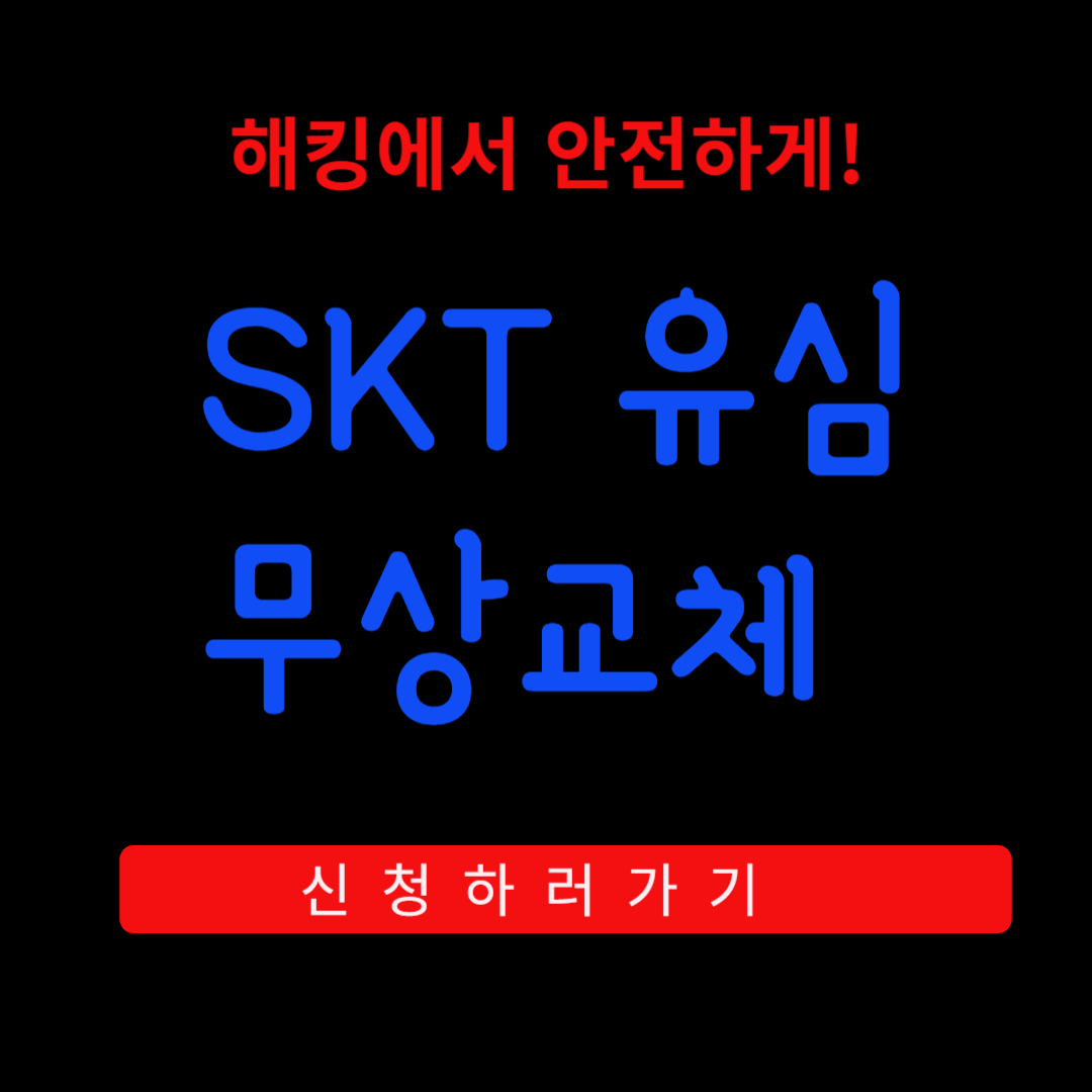 SKT 유심 무상 교체 신청방법,유심보호서비스 가입