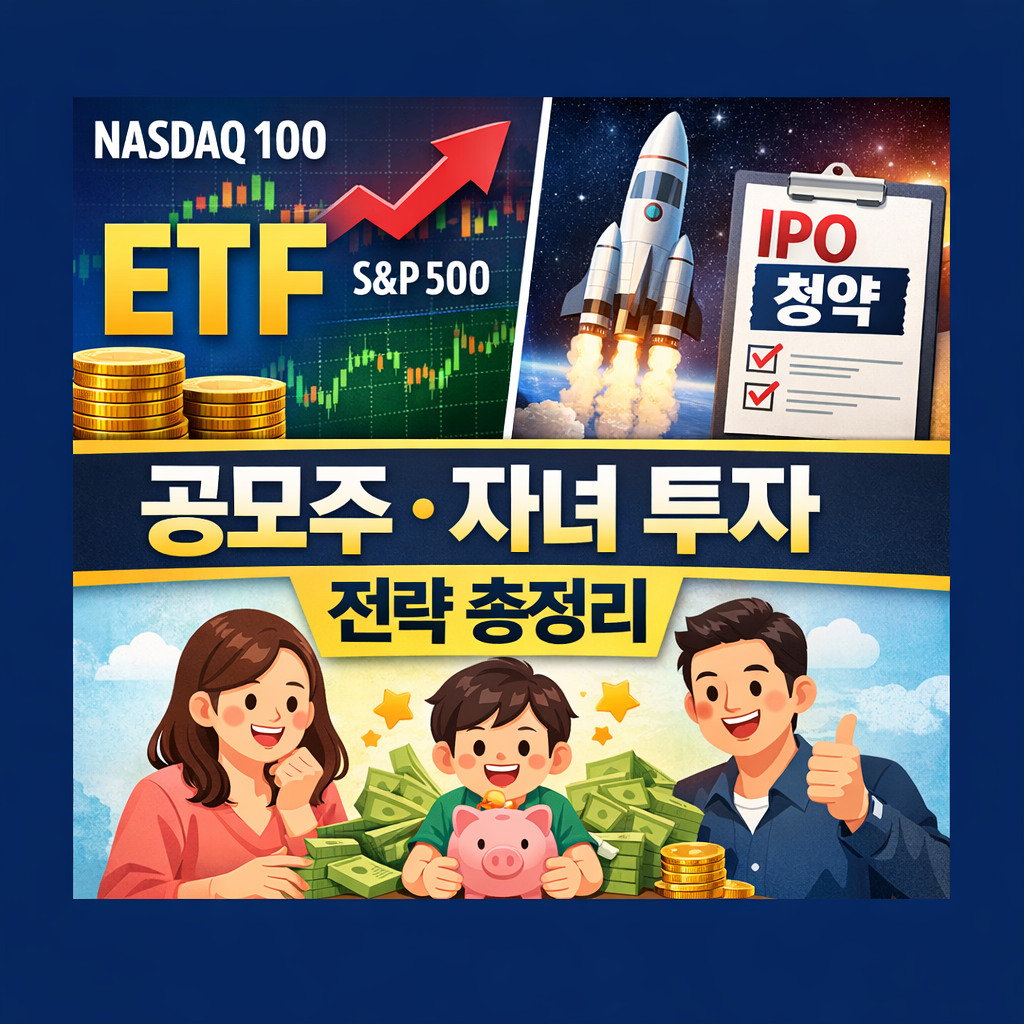 ETF, 공모주, 자녀 투자 전략을 한눈에 정리한 재테크 가이드 썸네일