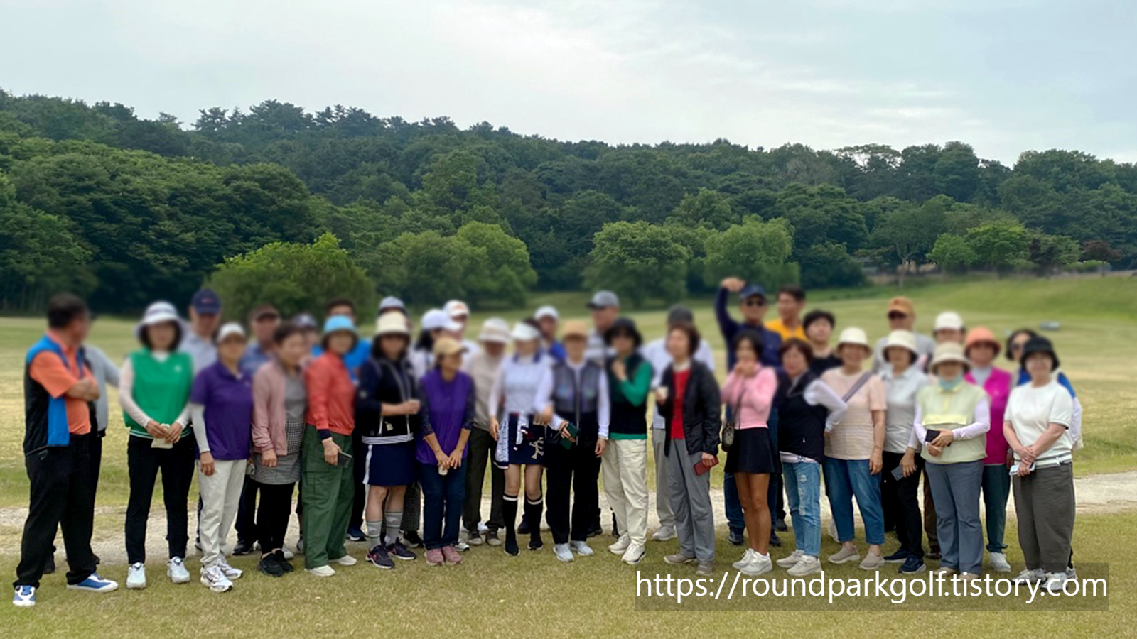 라운드 파크골프 동호회 부여 백마강 파크골프장 정모