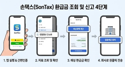 연말정산 환급금 조회 및 모바일 신고