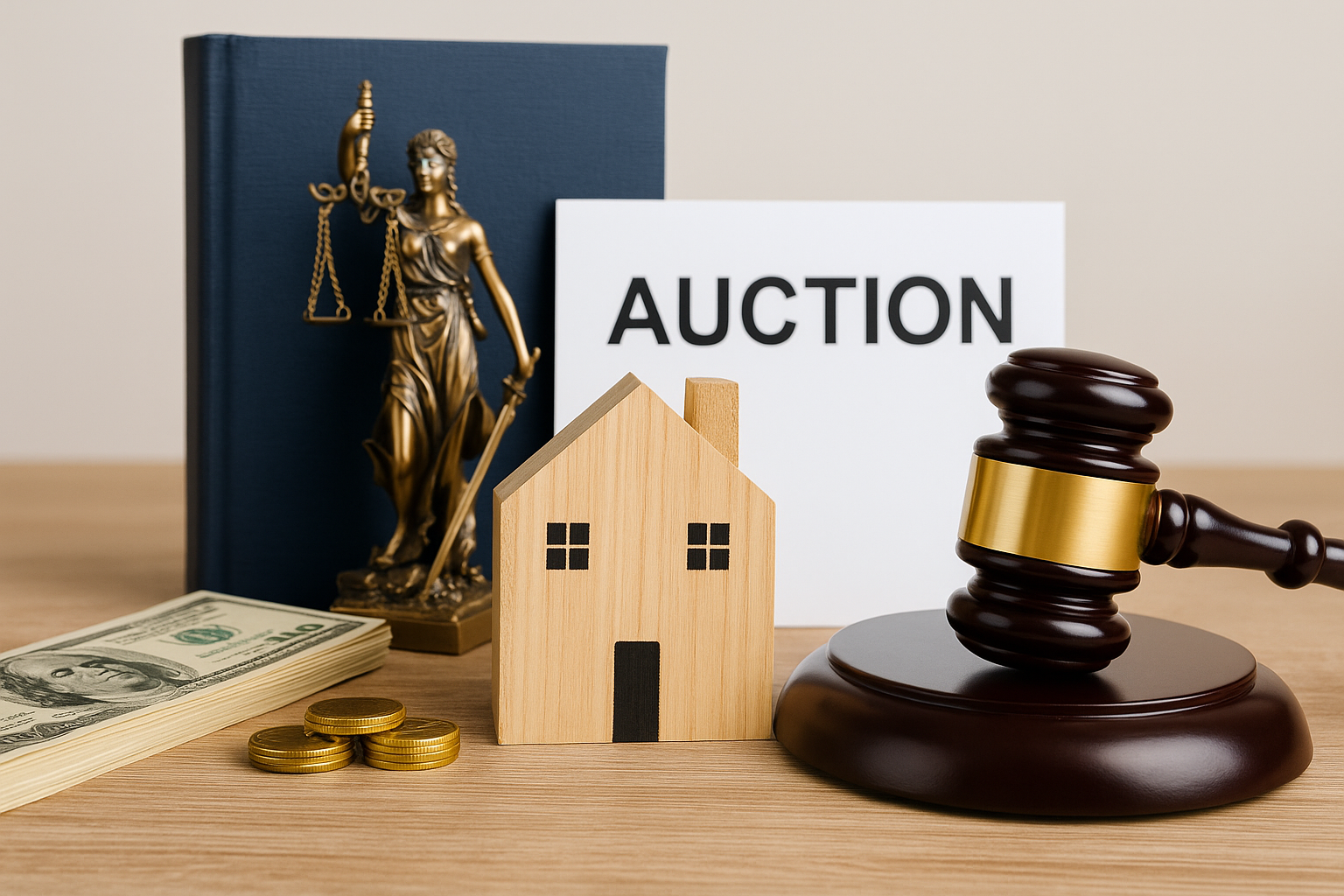 경매 관련 서류와 함께 낙찰자의 손에 든 계약 서류