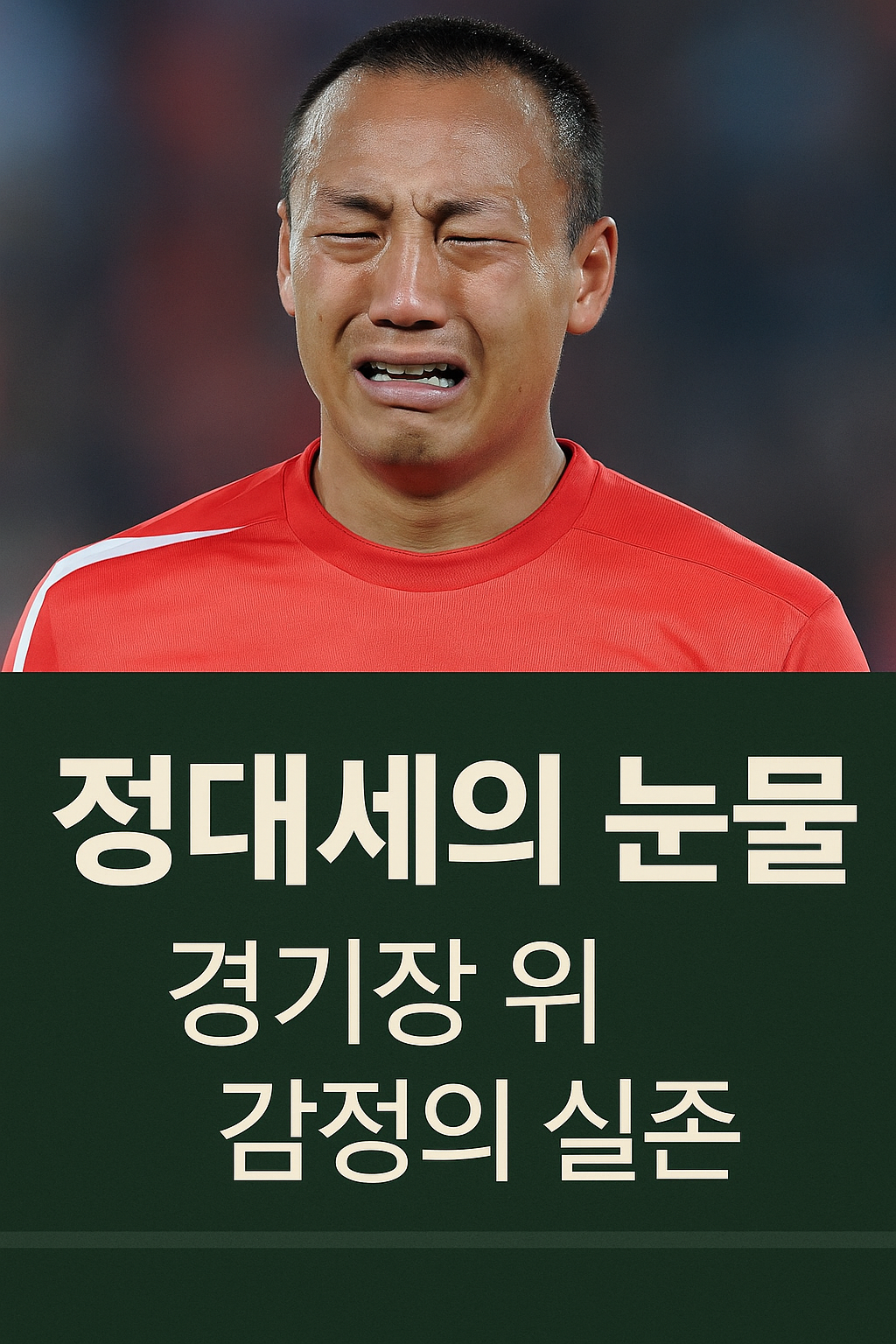 정대세의 눈물, 경기장 위 감정의 실존