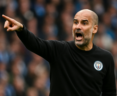 열정적으로 전술지시하는 펩감독