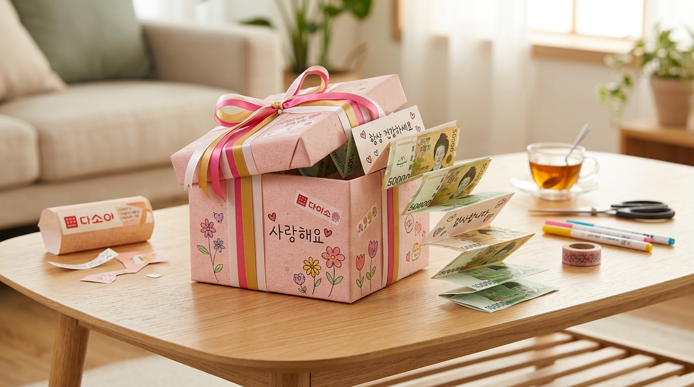 서프라이즈 용돈 박스