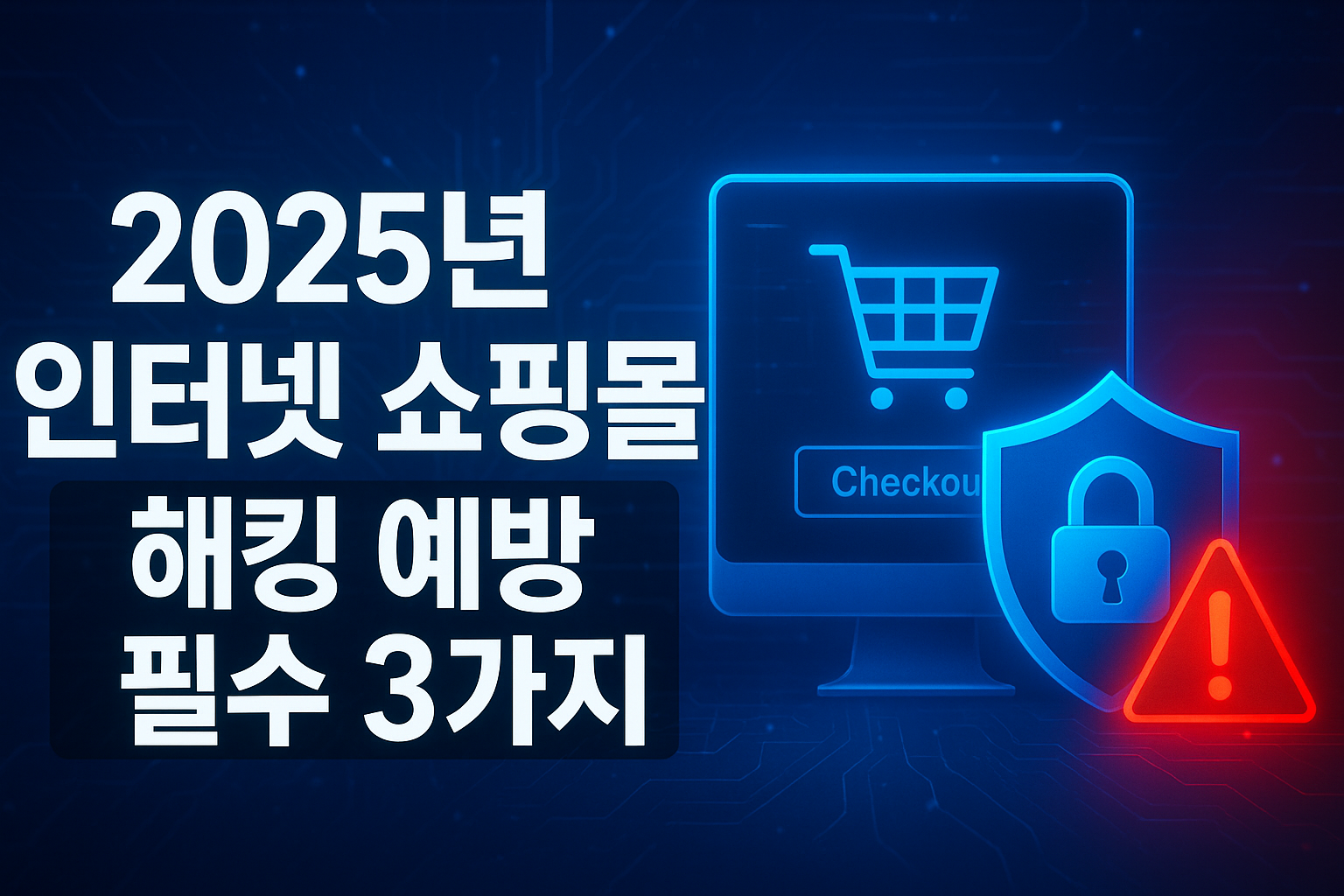 2025년 인터넷 쇼핑몰 해킹 예방 필수 3가지