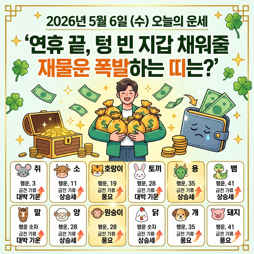 5월6일 오늘의 운세