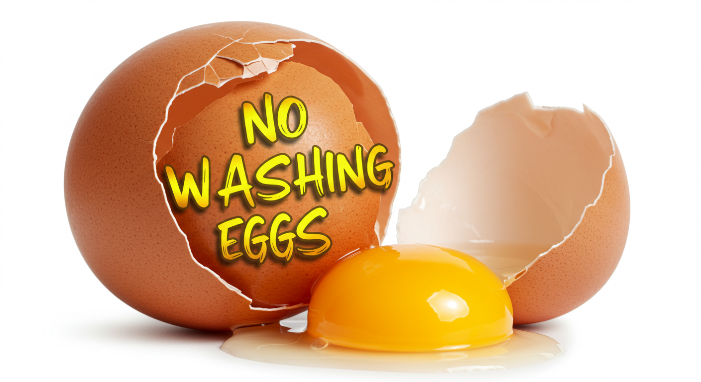 계란 보관 전에는 절대 세척하지 마세요