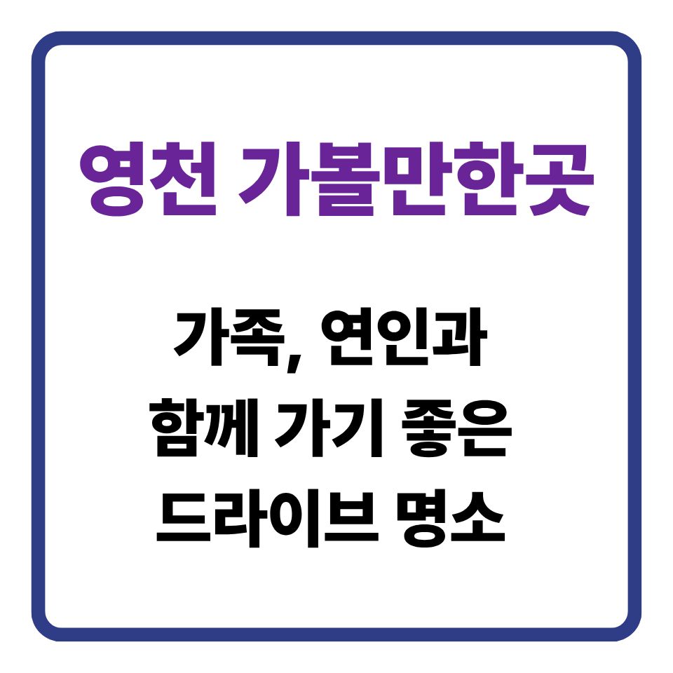영천 가볼만한곳