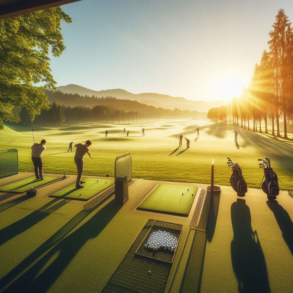 실외골프연습장 배경