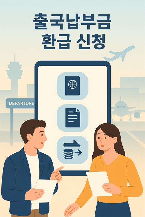 출국납부금 환급 신청 이미지