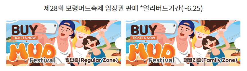 2025 보령머드축제 티켓 예매