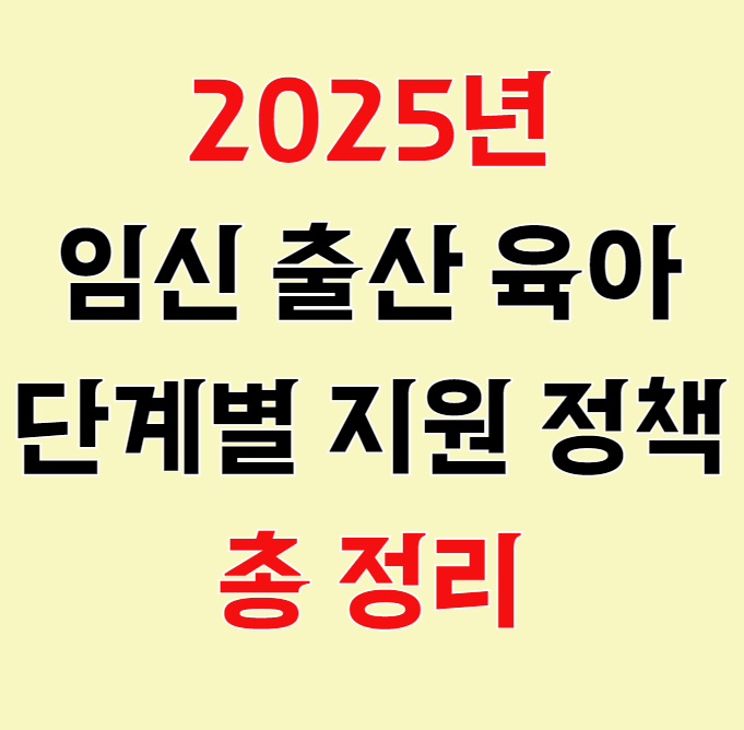 2025년 임신 출산 육아 총 정리