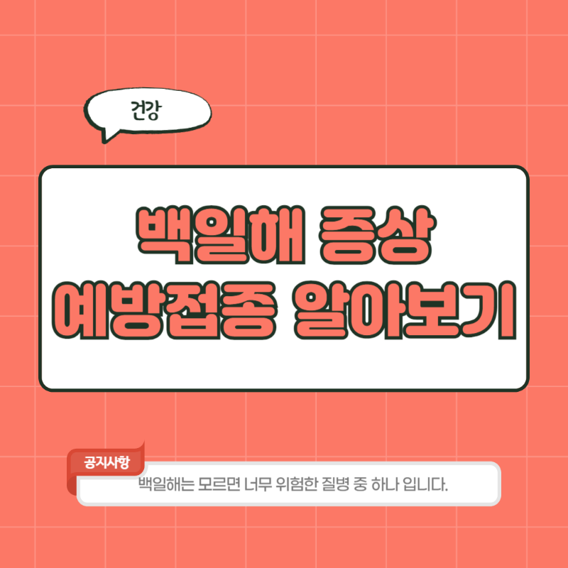 백일해 증상 예방접종 가격 시기 검사 치료 검사비용 진단 총 정리