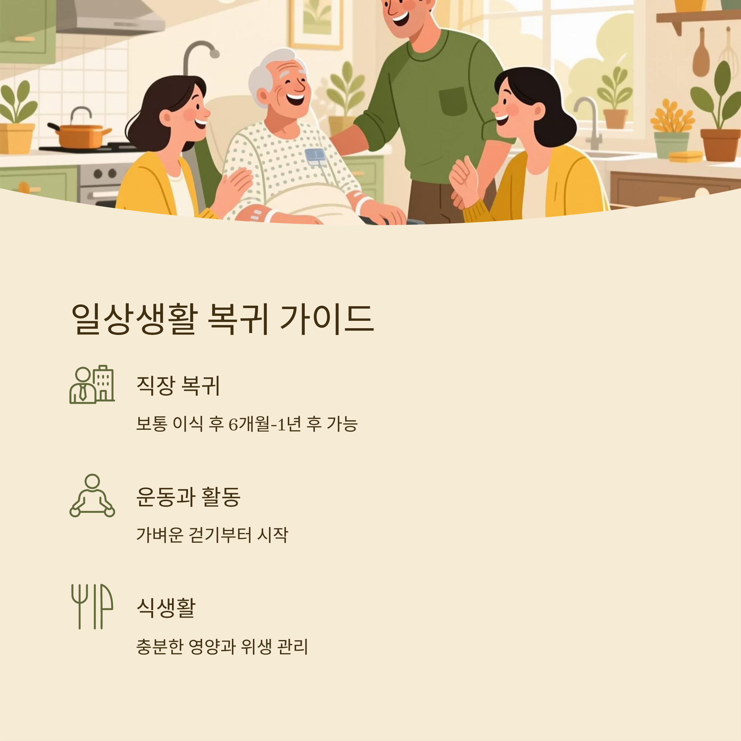 조혈모세포이식 후 일상생활 복귀